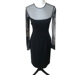 seamed a line dress tahari Tahari Seamed A-Line Dress